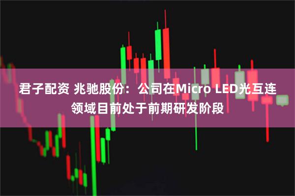 君子配资 兆驰股份:公司在Micro LED光互连领域目前处于前期研发阶段