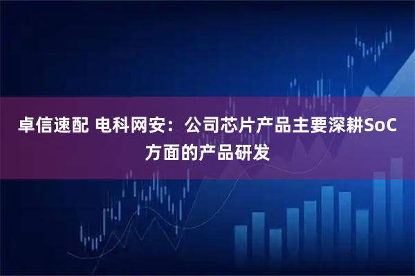 卓信速配 电科网安：公司芯片产品主要深耕SoC方面的产品研发